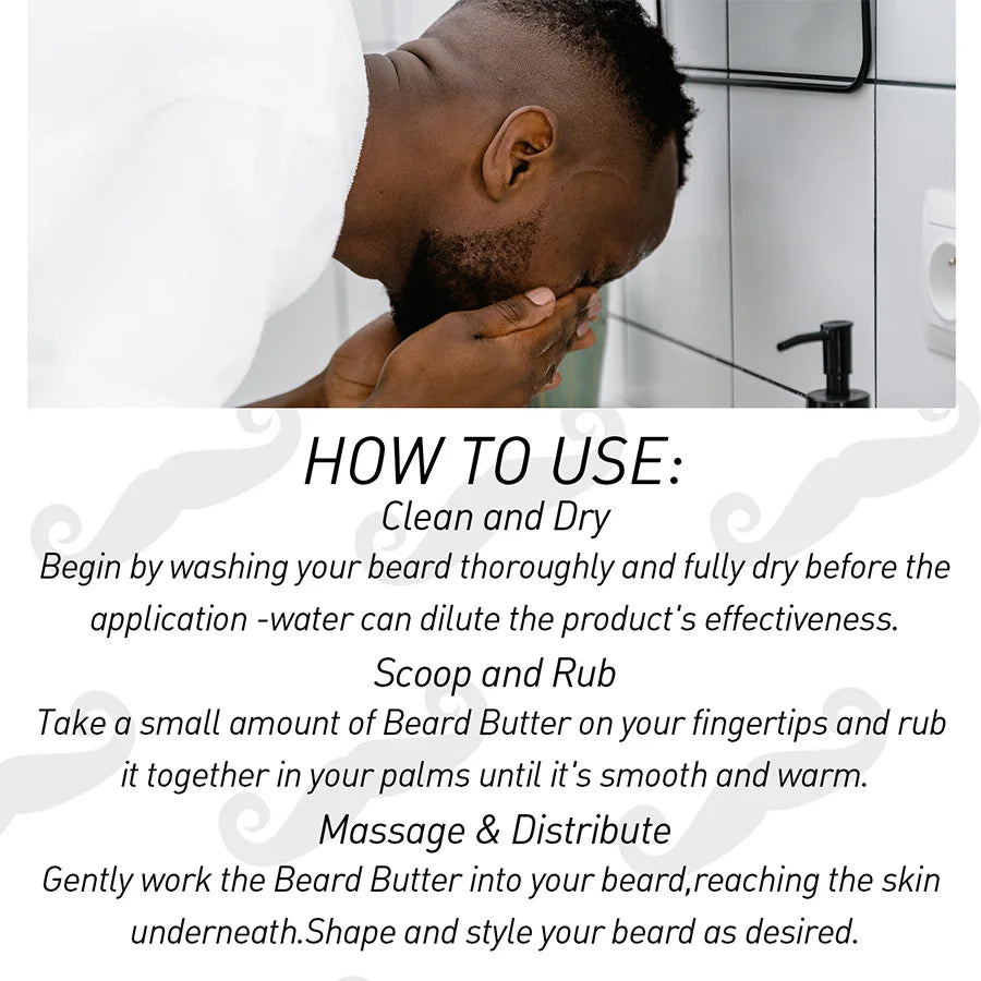 Men Beard Balm Kit Whisker