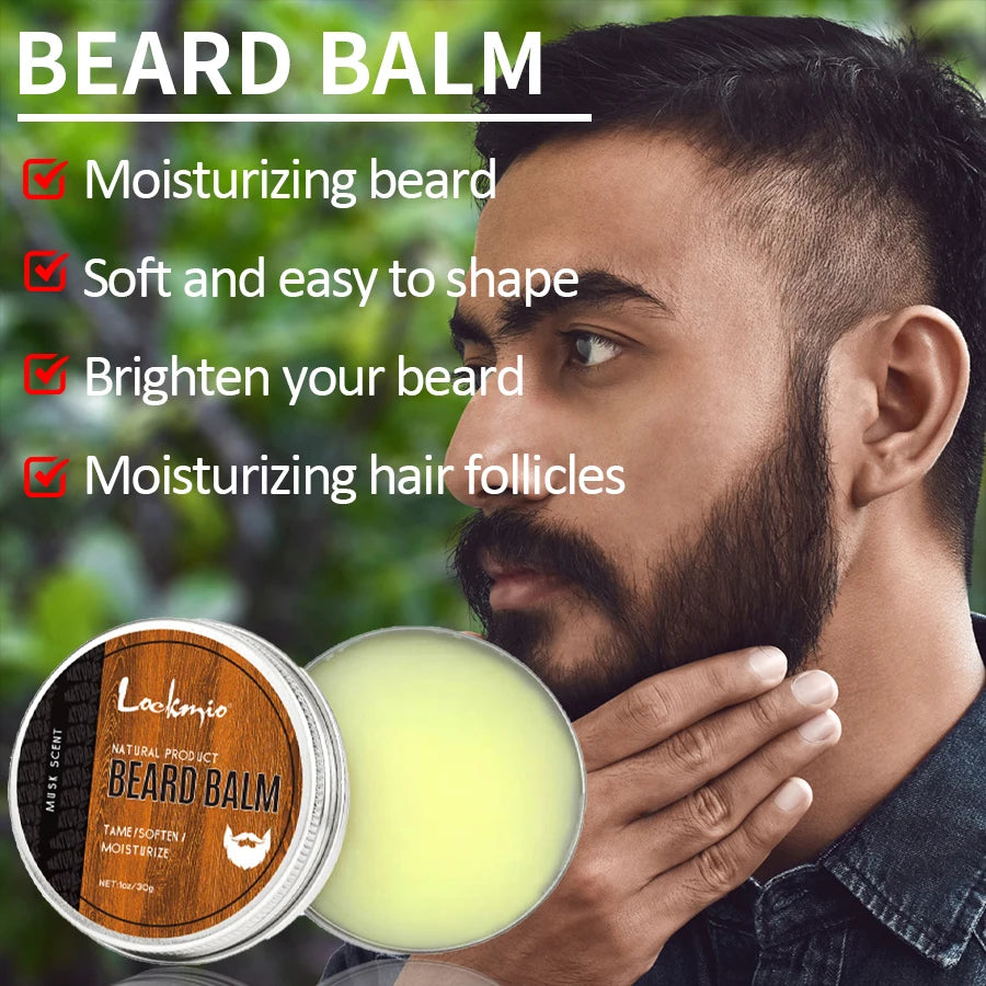 Men Beard Balm Kit Whisker