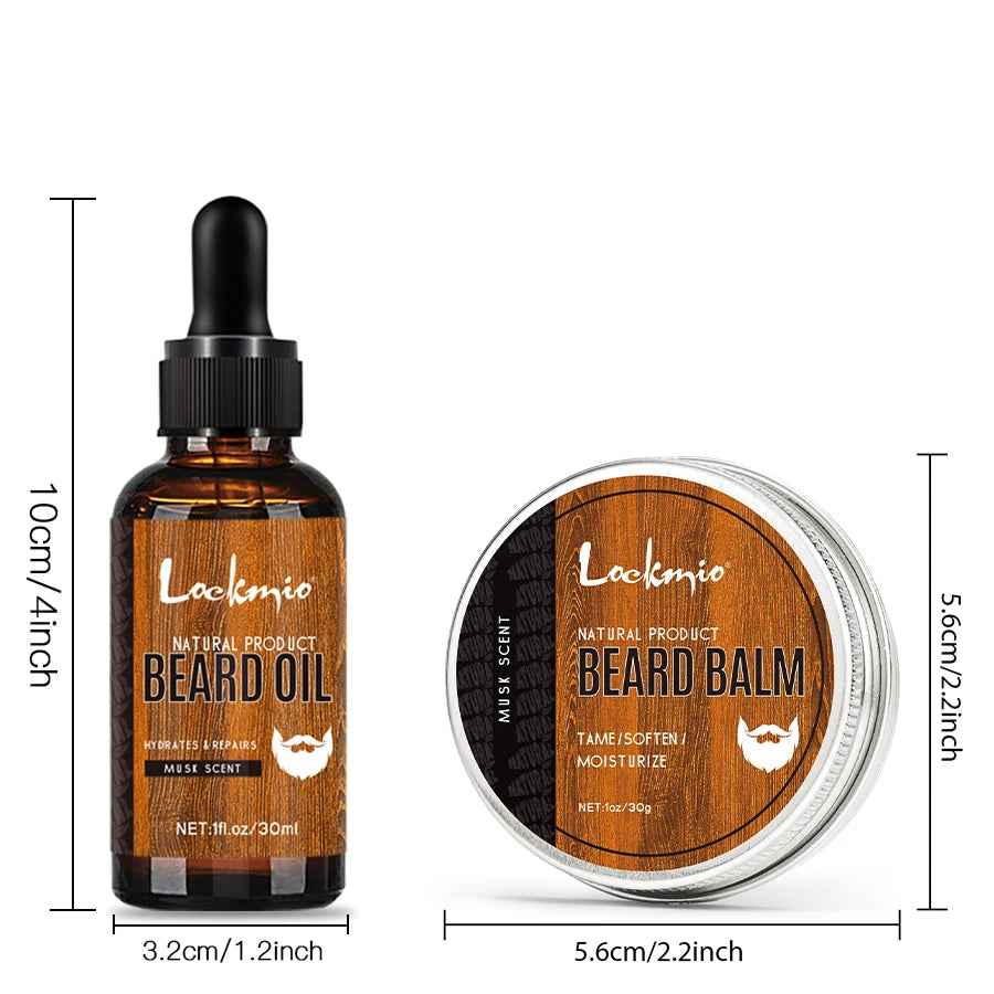 Men Beard Balm Kit Whisker